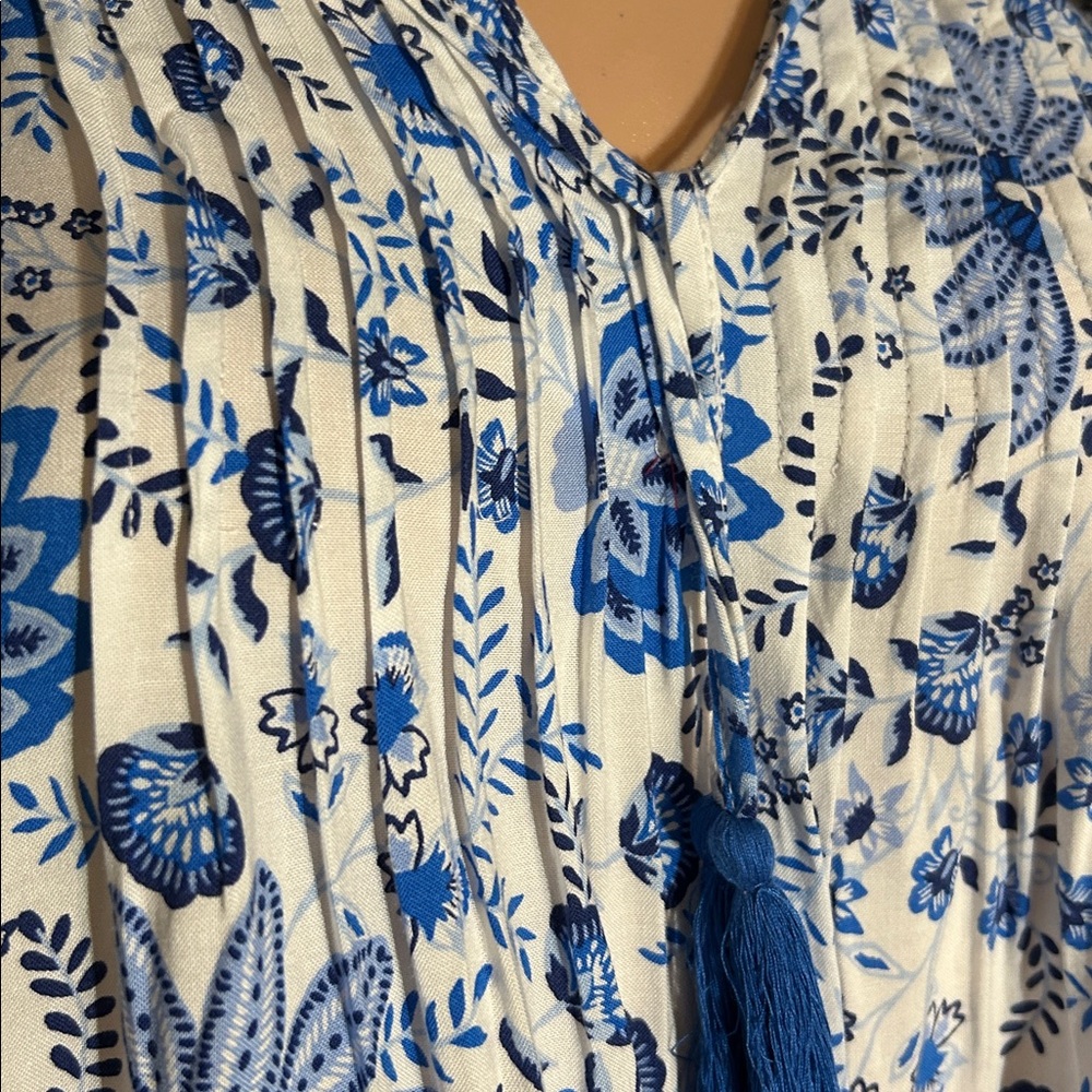 NWT STELLA PARKER PEASANT TOP M - Picture 3 of 10